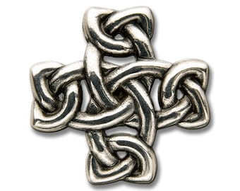 Concho / Screw Back Rivet Celtic Openwork Cross Knot