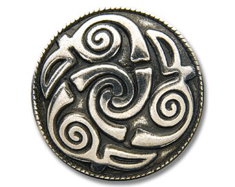 Concho / Screw Back Rivet Celtic Spiral (T)