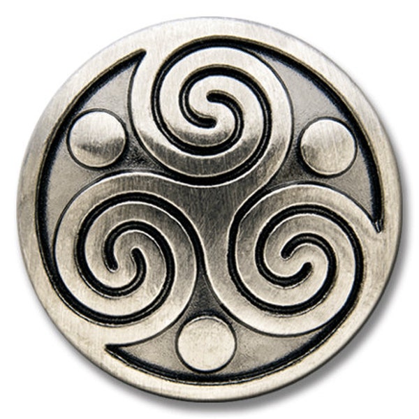 Concho / Zierschraubniete Celtic Triskel (1)