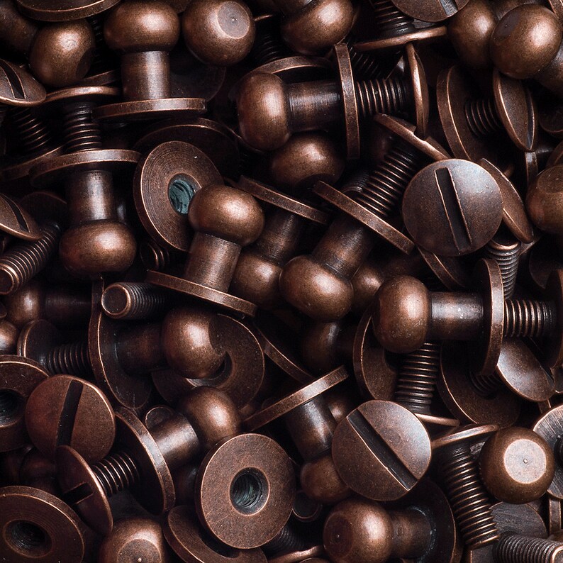 80 Rivetti In Pelle 5mm - Oro, Bronzo, Nero, Argento, Con Attrezzi - Foto 7