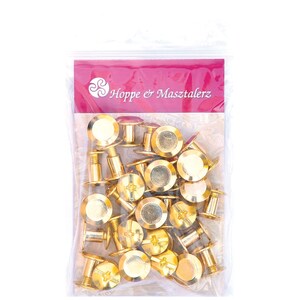 Chicago Screws 5MM Belt Screw Rivets Binding Screw Posts Brass-Glossy gold-colored image 3