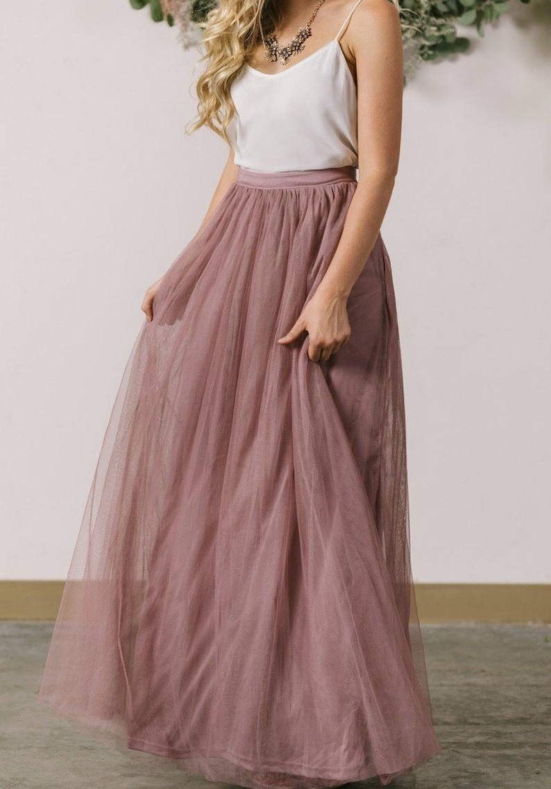 Tulle Maxi Skirt/ Net Long Skirt/ Prom Skirt/ Brides Maid | Etsy