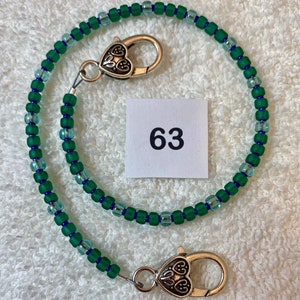 Beaded Face Mask Lanyard - Mask holder - Mask Chain, Mask Leash, Never Lose Your Mask