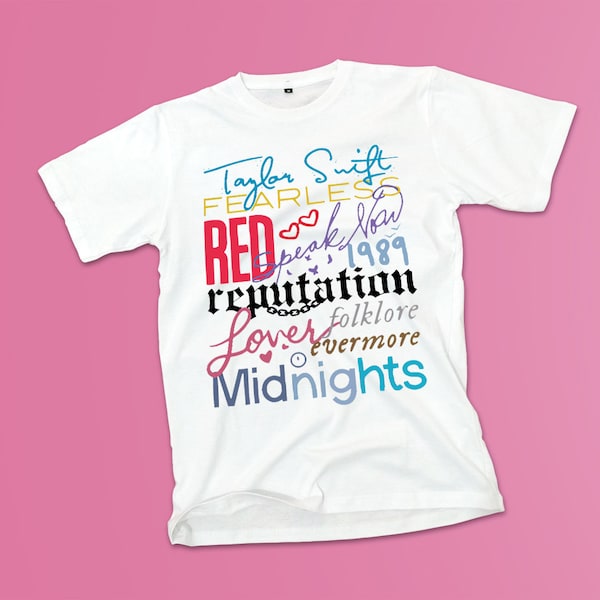 Taylor Swift adult & kids Concert T-Shirt, Children's, Teen, Swiftie, Swiftie t-shirts, Tour 2024, t-shirt Merchandise album names design