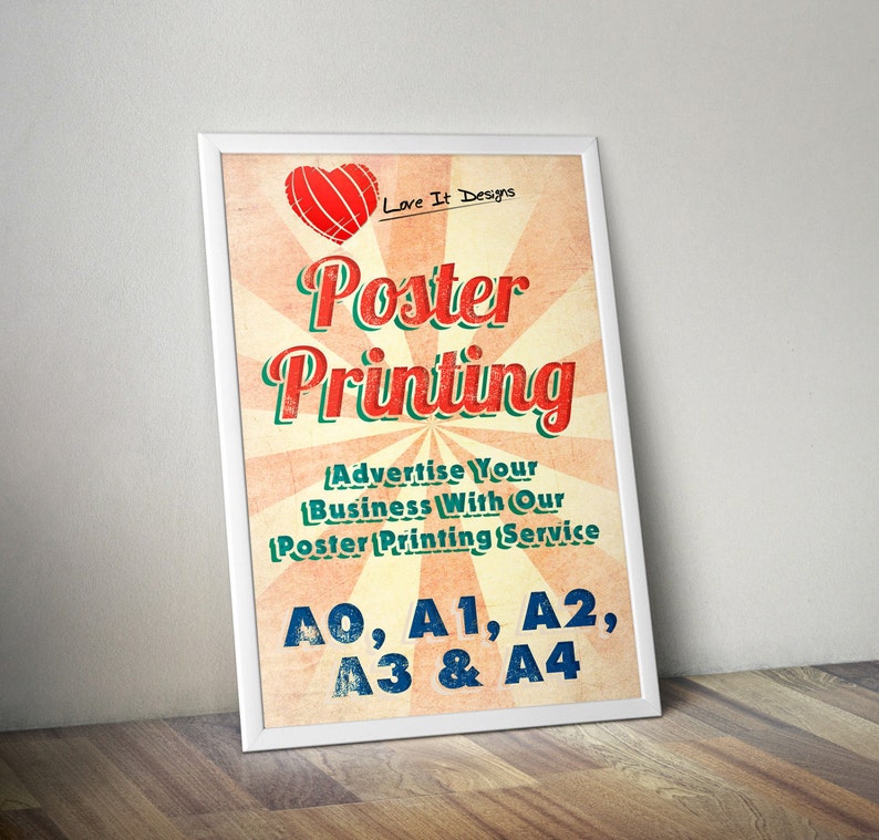 UK Satin or Gloss Large Colour Posters Printing A0 A1 A2 A3. Etsy UK