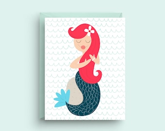 We Mermaid to Be Friends Friendship Card Stationery Note - Etsy