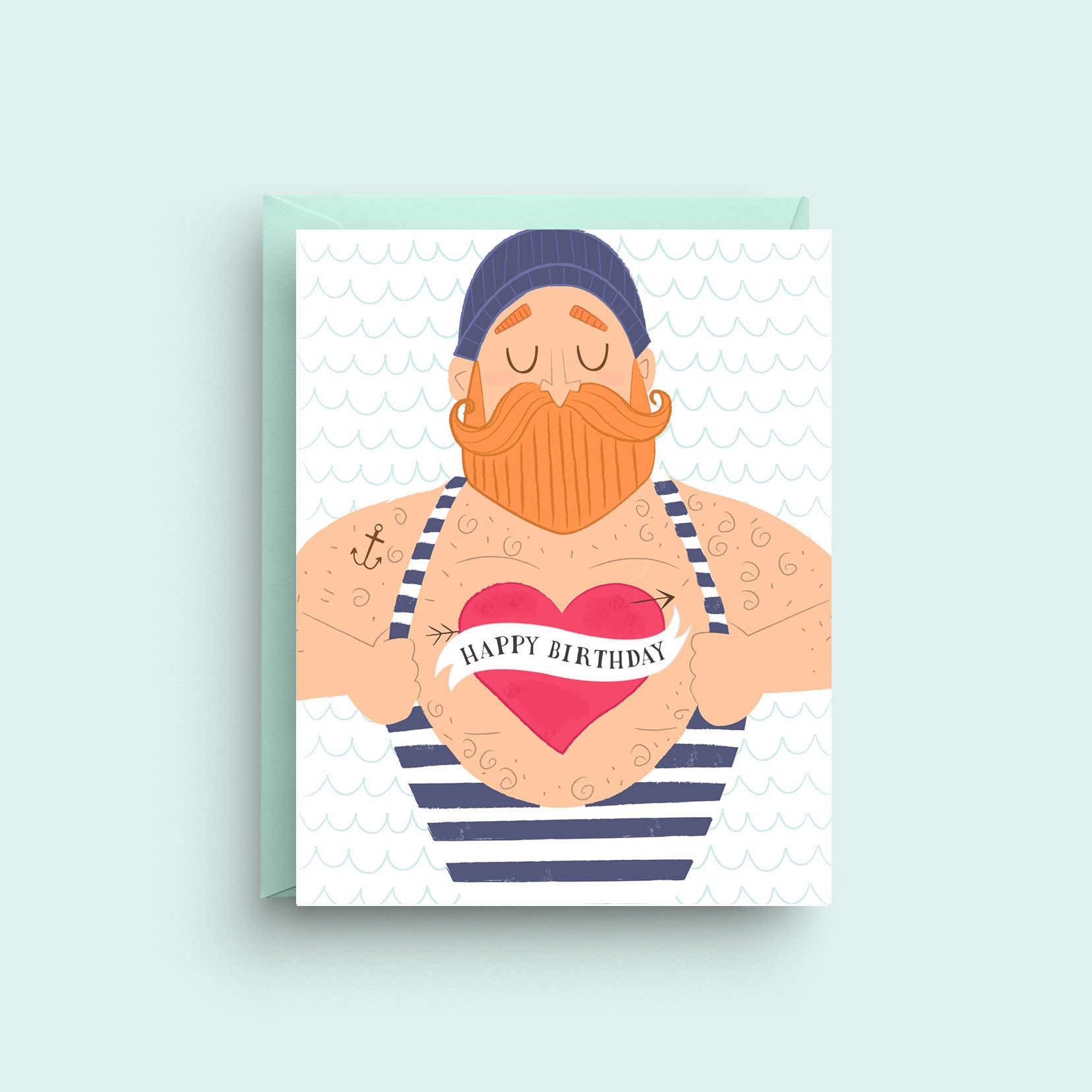 Happy Birthday Card Sailor Card Funny Birthday Card | Etsy