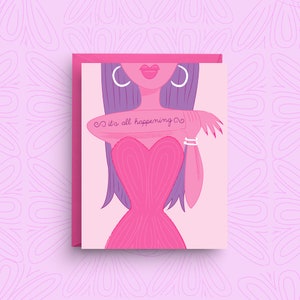 Está tudo acontecendo, Vanderpump Rules, cartão com citação engraçada, saudação de aniversário bem-humorada da cultura pop, tamanho A2, cartão com tema Bravo da moda