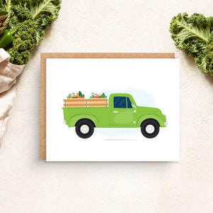 Vintage bedankkaart voor pick-up, retro A2-wenskaart, blanco binnenkant, hoogwaardige notitiekaart voor briefpapier