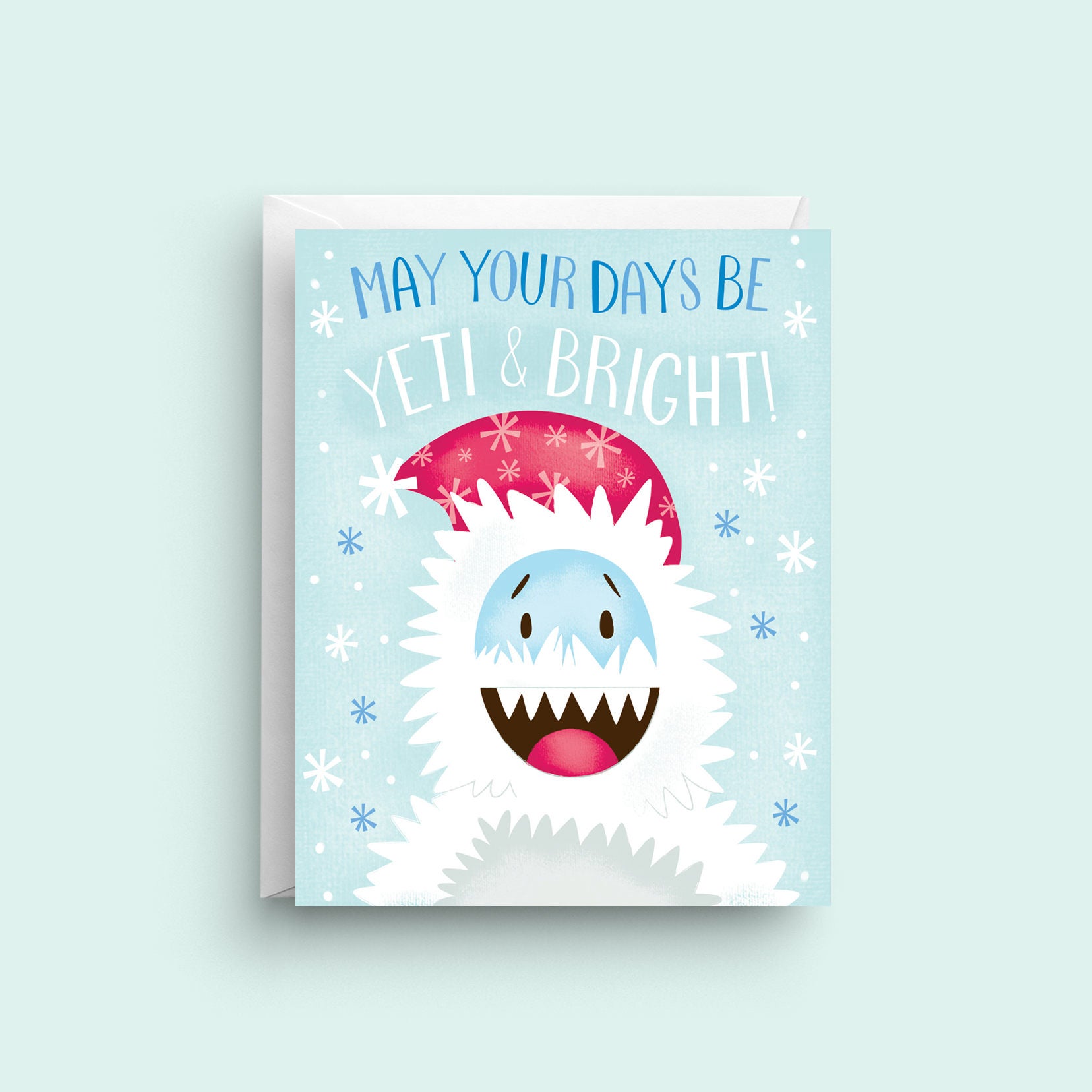 Yeti Christmas Card 