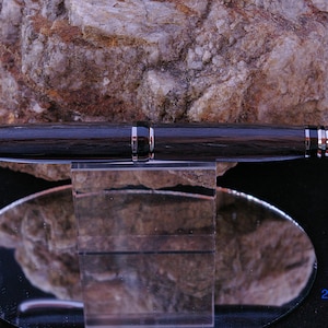 Handmade Custom Wood Pen - Big Ben Cigar Design (Ancient Bog Oak wood)