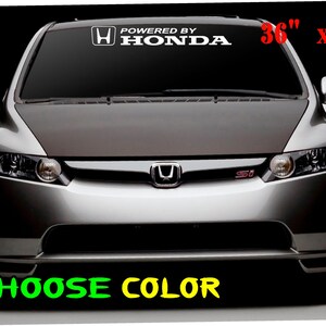 Honda Logo Windshield Car Decal Vinyl Sticker Race Honda Etsy