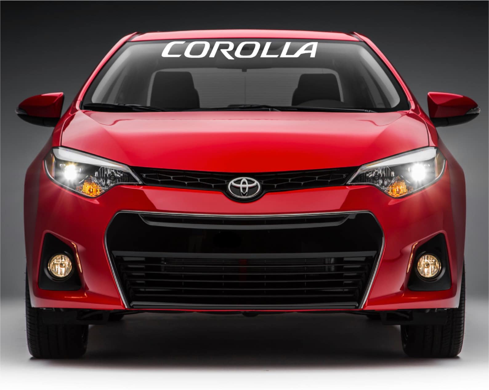 Toyota corolla logo Windshield vinyl Decal Sticker | Etsy