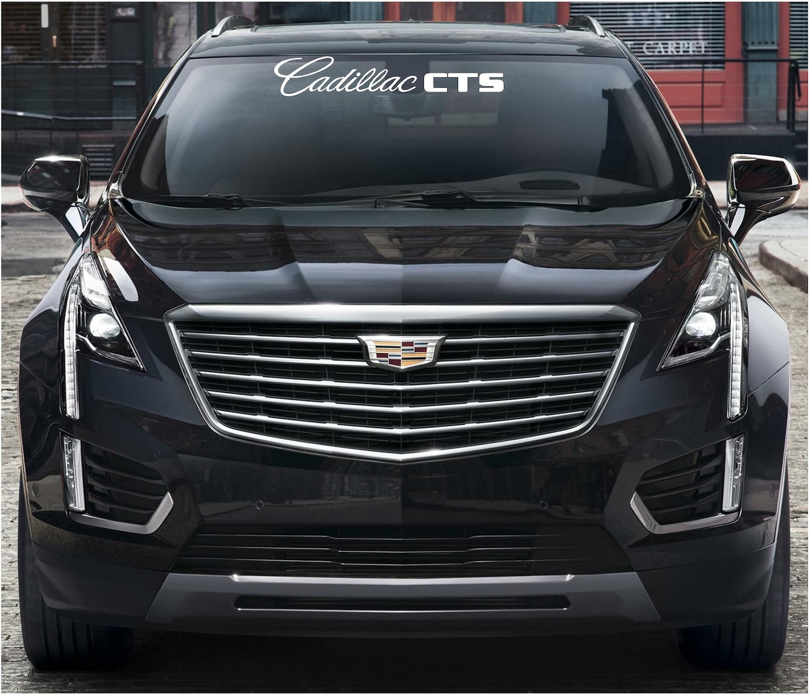 Cadillac logo windshield vinyl decal sticker Etsy