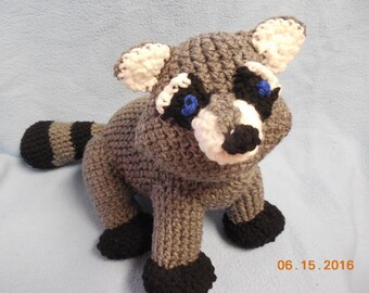 Crochet Plush Raccoon Stuffed Animal