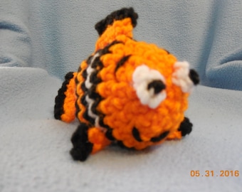 Crochet Mini Stuffed Clown Fish Inspired by Nemo