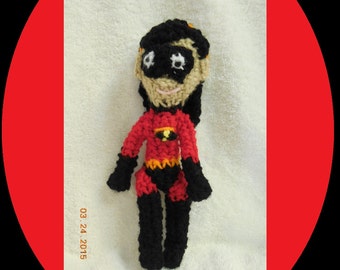 Crochet Superhero Doll Inspired By Violet From Pixar Incredibles