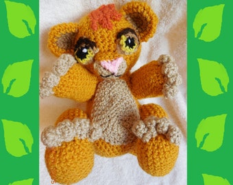 Crochet Cute Baby Lion Cub Inspired By Baby Simba