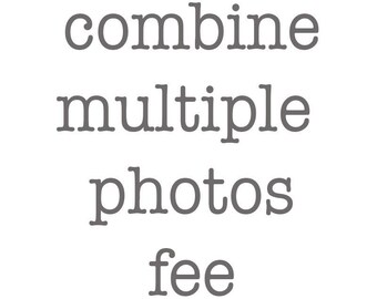 additional fee to combine multiple photos