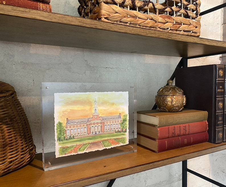 Oklahoma State Library Print OSU Art Graduation Gift Oklahoma State Gift Dorm Decor OSU Painting Oklahoma State Office Decor Go Pokes imagem 10