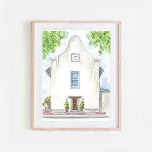 Town Hall Rosemary Beach Art Print 30A Art Rosemary Beach Wall Art Wedding Venue Artwork Vacation Keepsake Beach House Decor Coastal Artwork