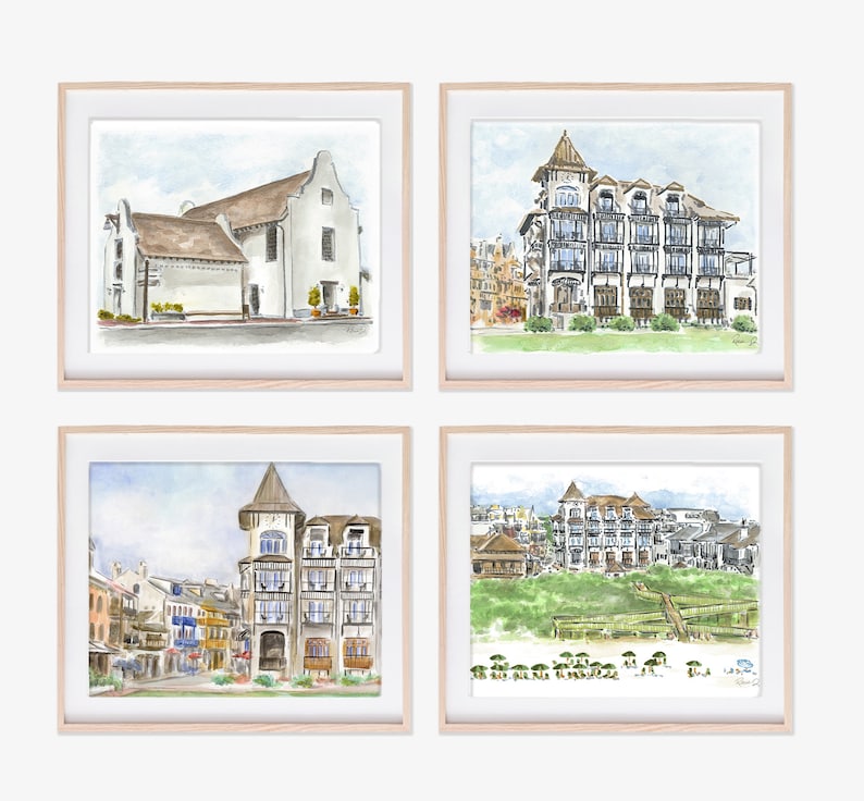 Coleman Pavilion Seaside Florida Art Print 30A Art Seaside Etsy