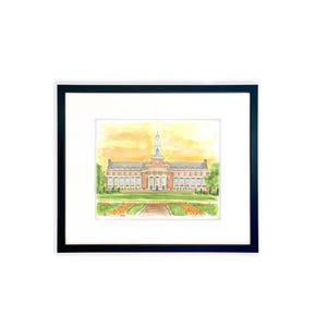 Oklahoma State Library Print OSU Art Graduation Gift Oklahoma State Gift Dorm Decor OSU Painting Oklahoma State Office Decor Go Pokes imagem 5