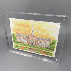 Oklahoma State Library Print OSU Art Graduation Gift Oklahoma State Gift Dorm Decor OSU Painting Oklahoma State Office Decor Go Pokes