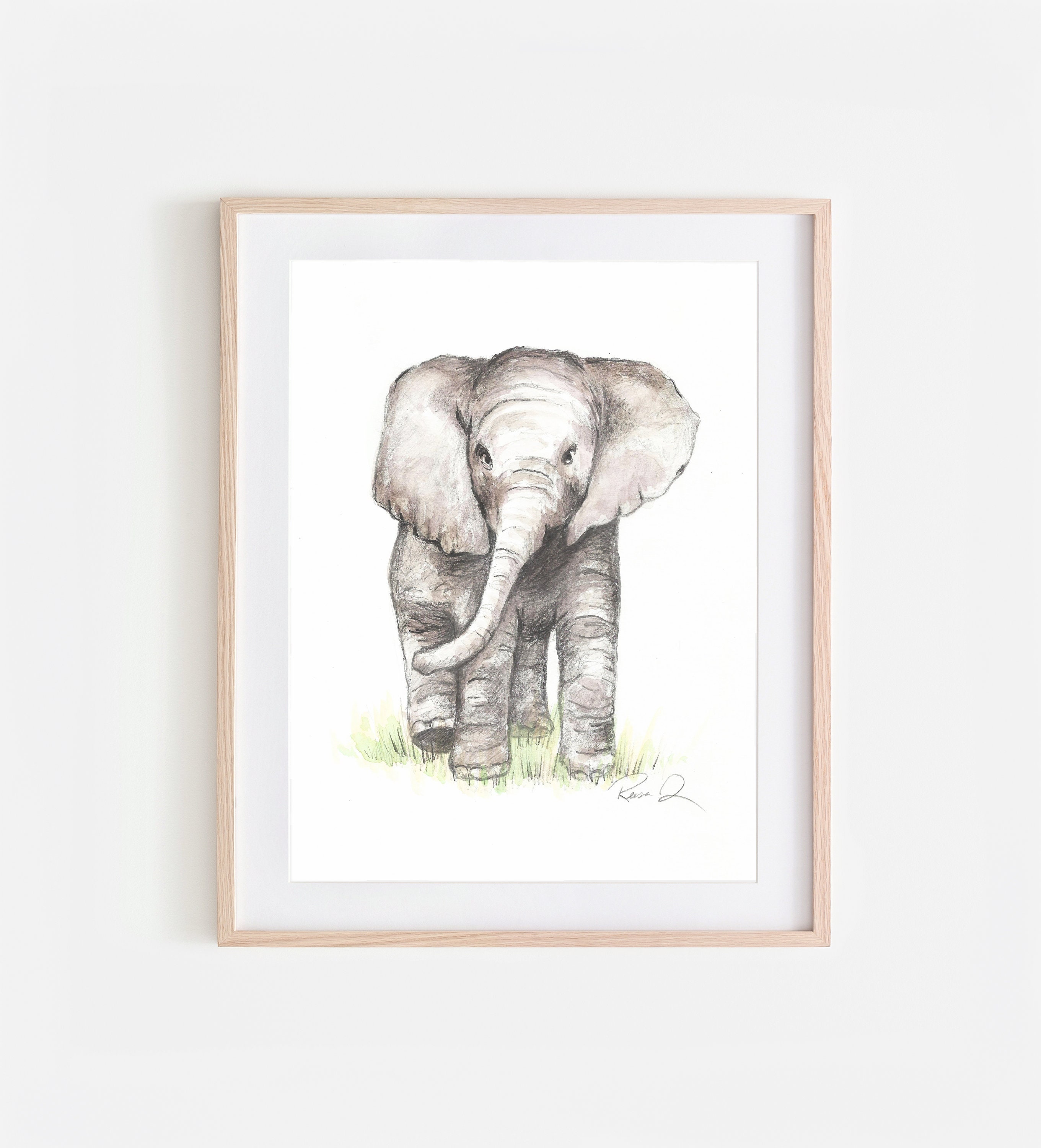 Image libre: Adorable bébé éléphant d'Afrique – Œuvre d'art AI