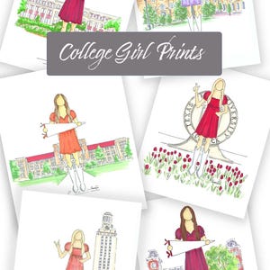 Impression d'art personnalisée pour décoration de dortoir pour université, cadeau pour fille, art universitaire personnalisé, cadeau de remise des diplômes universitaires personnalisable pour un diplômé
