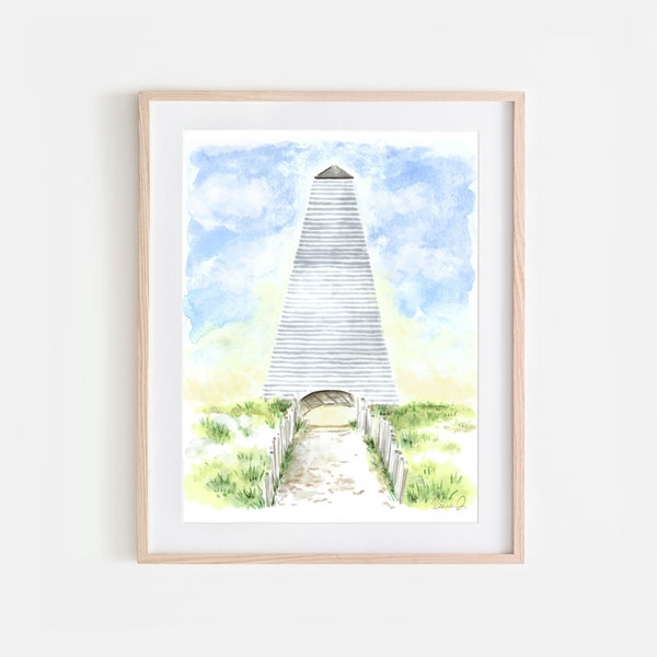 Coleman Pavilion Seaside Florida Art Print 30A Art Seaside Florida Painting Watercolor Print Beach Keepsake Beach Vacation Artwork