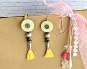 Long Tassel Earrings Alternative Women 39 s Dangle Earrings the Barlow earrings Teens Statement Beads Jewelry Spring Summer Gift
