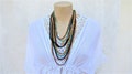 Festival Beads Summer Jewelry | the Layered Wooden necklace | Statement Colors Short Necklace | Multi-Strand Wooden Necklace | Handmade Gift