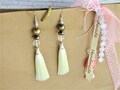 Pop On Camera Tassel Earrings | Casual Chic Women's Jewelry | Blessed Life Earrings | Artistic Beads Earrings | Spring Summer Handmade Gift