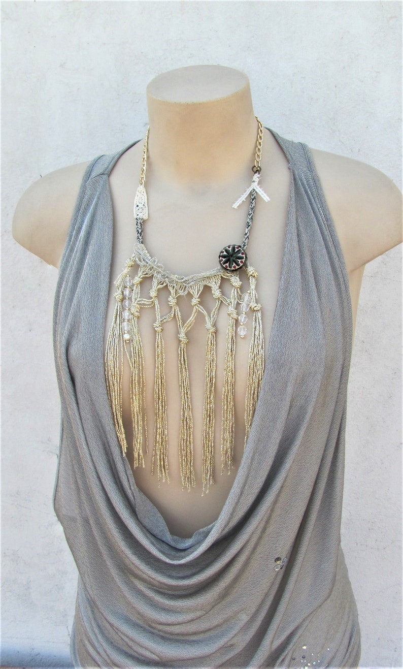 Unique Modern Statement Necklace Dramatic Luxe Jewelry With Etsy