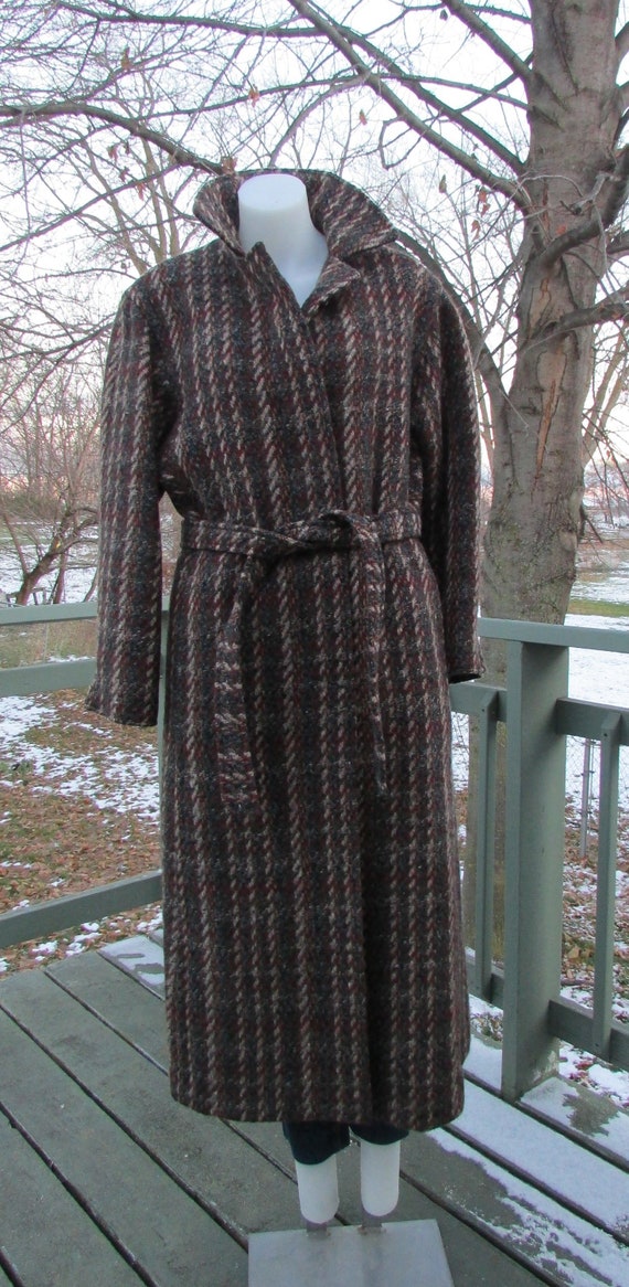 Wool Tweed Winter Coat Long Winter Coat Women's Me