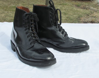 Military Dress Boots Mens 10 Combat Boots Marching Boots Parade Boots Army Boots Made in USA Excellent Condition Dead Stock Like New