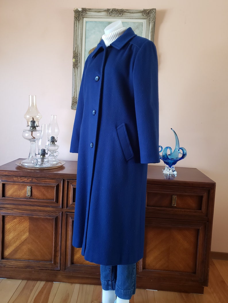 Wool Winter Coat Size 10 by ELECTRA PARIS Long Wool Overcoat Etsy