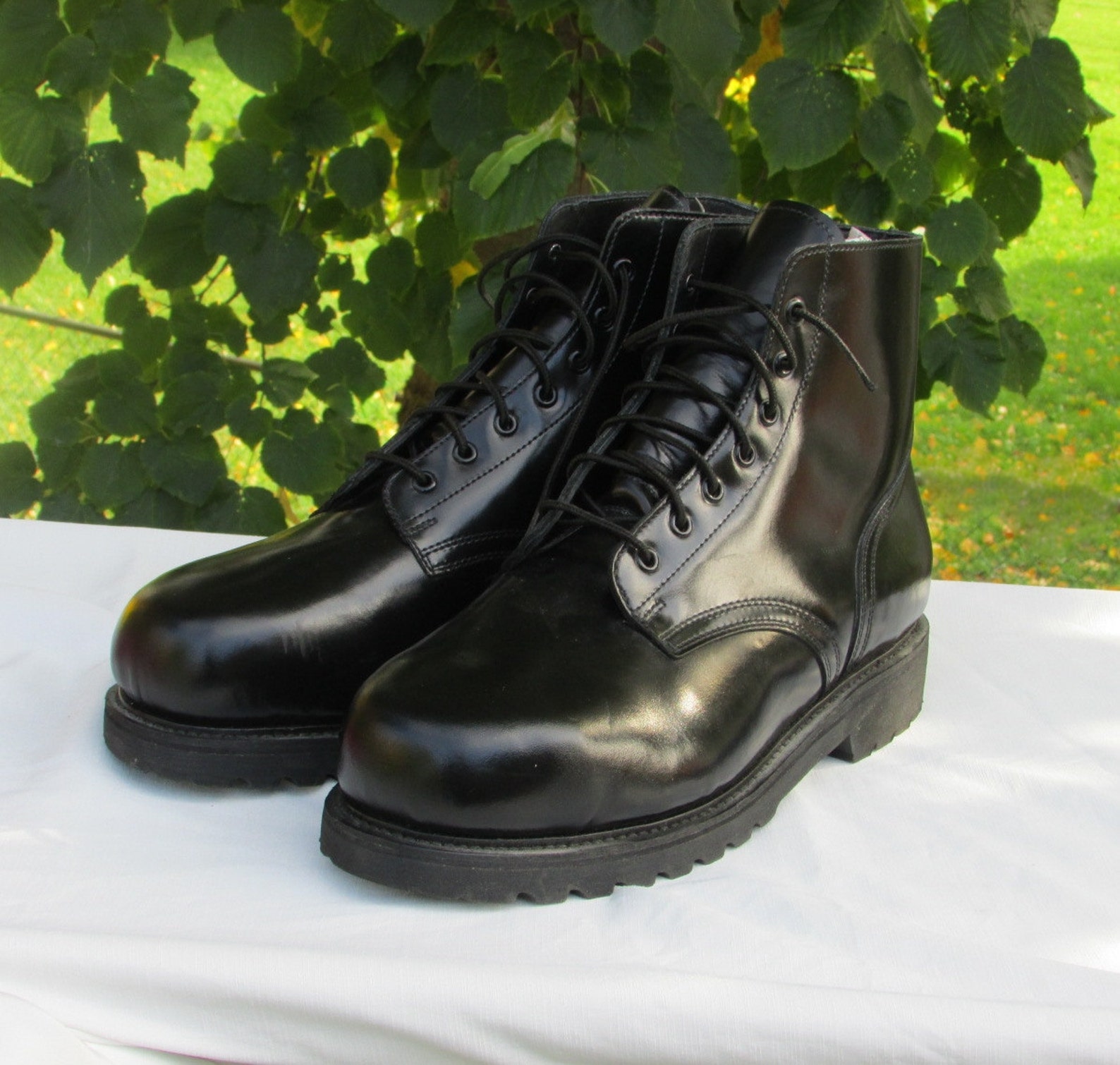 Drill Boots Leather Drill Boots Army Boots Parade Boots Etsy