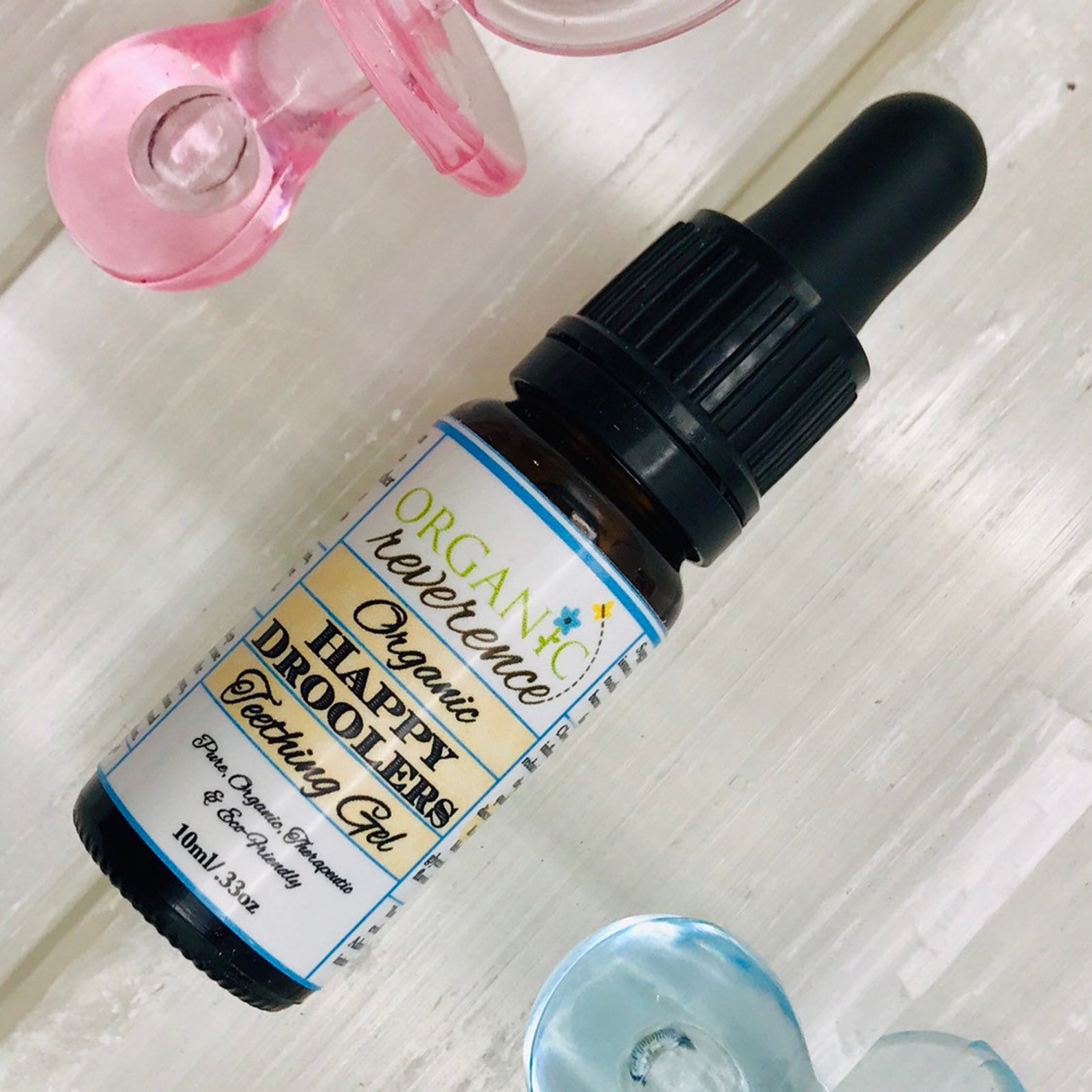 Happy Droolers ORGANIC TEETHING Gel for Babies 3 Months Natural