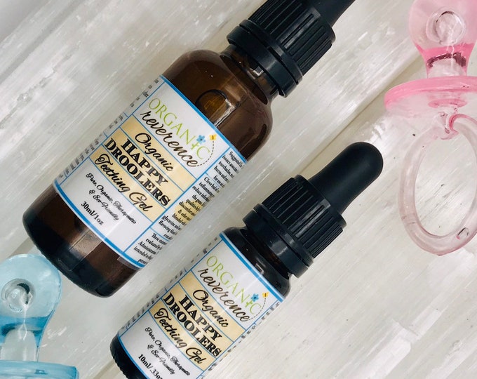 Happy Droolers ORGANIC TEETHING Gel for Babies 3 Months Natural