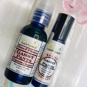 Gassy Pants Organic AROMATHERAPY Oil {Newborns - Toddlers} For Tummy Aches ~ Gas ~ Colic ~ Constipation ~ Acid Reflux ~ Indigestion