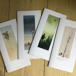 Set van 4 kaarten: Q
