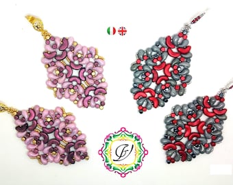 TUTORIAL Kolczyki arabeskowe z Arcos i Minos Par Puca, koralikami Zoliduo i Rocaille.  Tkanie koralików.