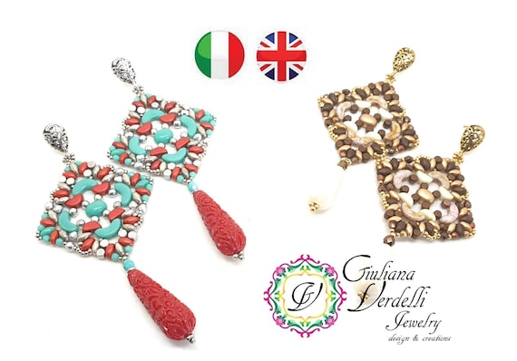 Tutorial per creare gli orecchini Galatea con perline Samos