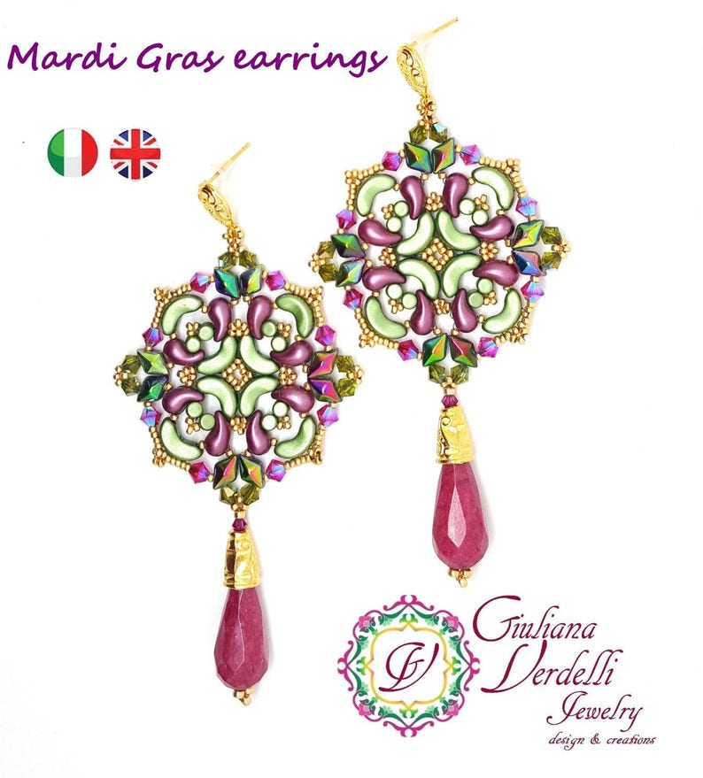 mardi gras earrings amazon