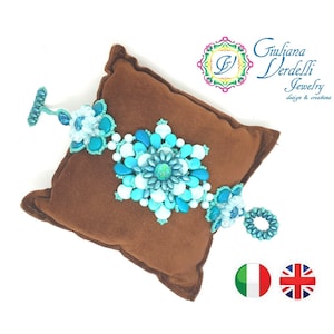 Anthea bracelet TUTORIAL with Paisley, Ginko, SuperDuo, Round Beads, Seed Beads. Beadweaving.