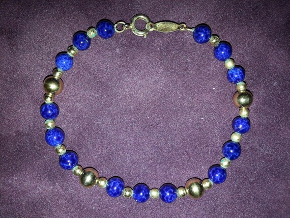 Napier bracelet Vintage bracelet Lapis Napier brac