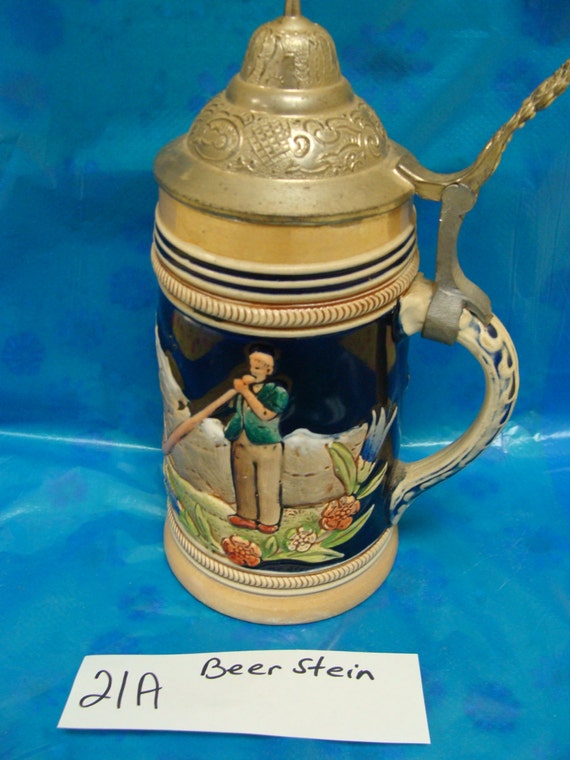Items similar to Beer Stein German DBGM Alpenhorn on Etsy