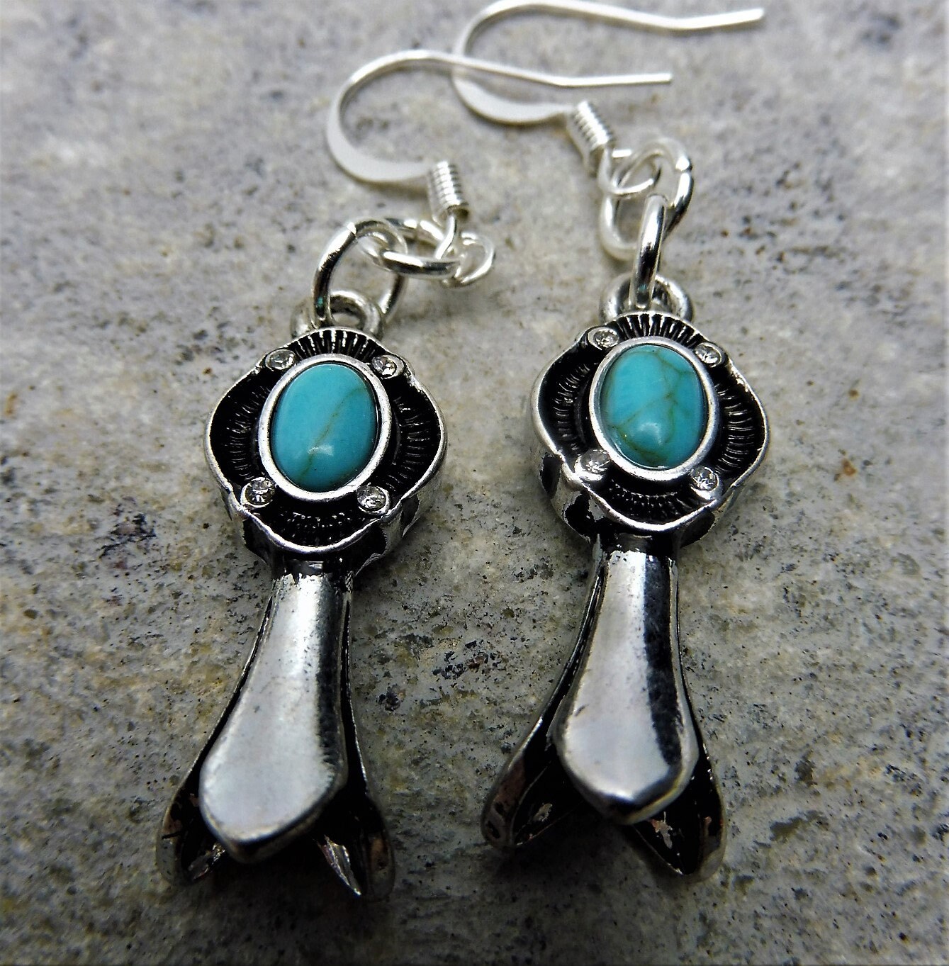 Squash Blossom Earrings Turquoise Earrings Southwestern Etsy